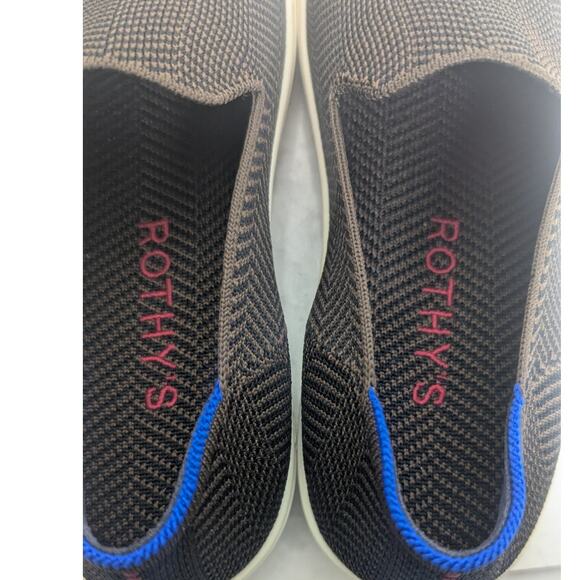 womens Rothy's brown herringbone design slip on loafers shoes size 8.5 - Picture 5 of 10